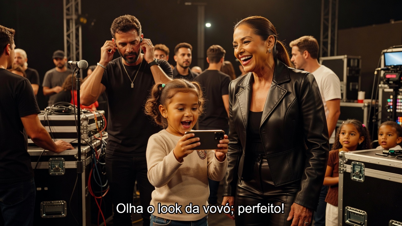 Filha de Zé Felipe Rouba a Cena em Bastidores de Poliana Rocha