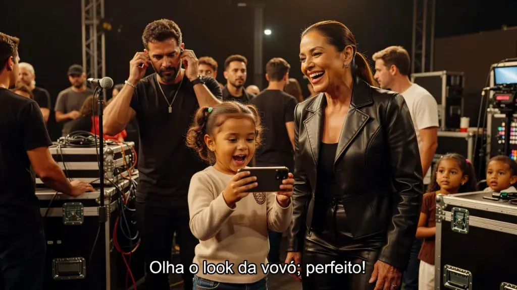 Filha de Zé Felipe Rouba a Cena em Bastidores de Poliana Rocha
